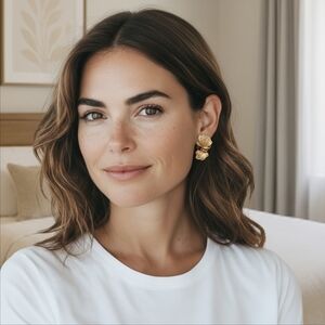 Coro Gold Leaf Earrings